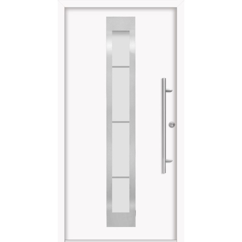 SplenDoor Premium-Haustür Passivedoor Malmo energiesparend weiss 100 x 210 cm rechts