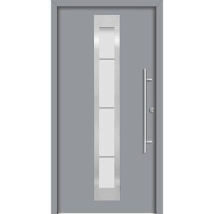 SplenDoor Premium-Haustür Passivedoor Malmo energiesparend grau 100 x 210 cm rechts SplenDoor Premium-Haustür Passivedoor Malmo energiesparend grau 100 x 210 cm rechts