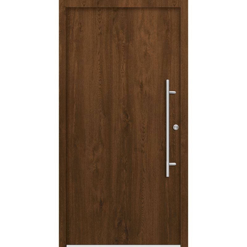 SplenDoor  Premium-Haustür Passivedoor Ribe energiesparend nussbaum 110 x 210 cm rechts