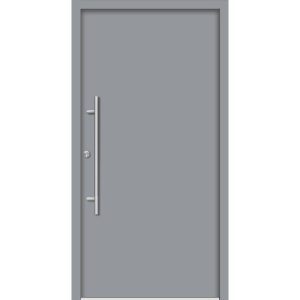 SplenDoor  Premium-Haustür Passivedoor Ribe energiesparend grau 100 x 200 cm links