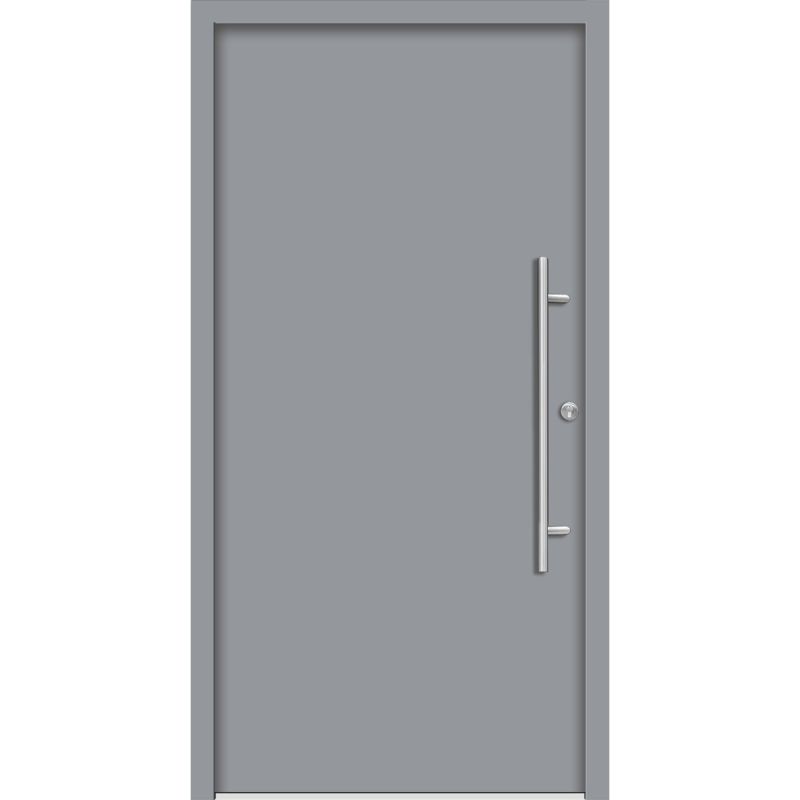 SplenDoor Premium-Haustür Passivedoor Ribe energiesparend grau 100 x 200 cm rechts