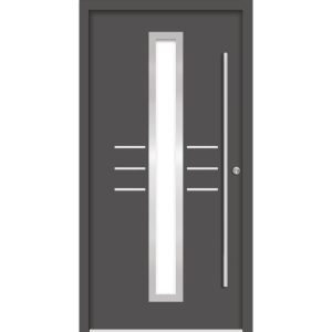 SplenDoor Premium-Haustür Passivedoor Lund energiesparend anthrazit 110 x 210 cm rechts SplenDoor Premium-Haustür Passivedoor Lund energiesparend anthrazit 110 x 210 cm rechts