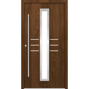 SplenDoor Premium-Haustür Passivedoor Lund energiesparend nussbaum 100 x 200 cm links SplenDoor Premium-Haustür Passivedoor Lund energiesparend nussbaum 100 x 200 cm links