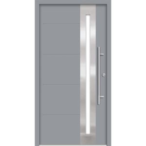 SplenDoor Premium-Haustür Passivedoor Eksjo energiesparend grau 100 x 210 cm rechts SplenDoor Premium-Haustür Passivedoor Eksjo energiesparend grau 100 x 210 cm rechts