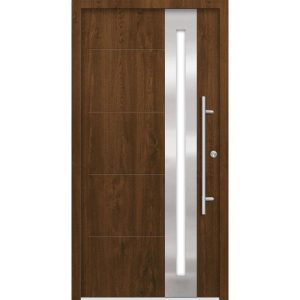 SplenDoor Premium-Haustür Passivedoor Eksjo energiesparend nussbaum 100 x 200 cm rechts SplenDoor Premium-Haustür Passivedoor Eksjo energiesparend nussbaum 100 x 200 cm rechts