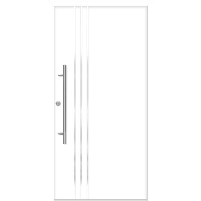 SplenDoor  Premium-Haustür Passivedoor Kalmar energiesparend weiss 110 x 210 cm links