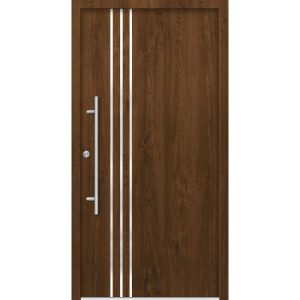 SplenDoor Premium-Haustür Passivedoor Kalmar energiesparend nussbaum 110 x 210 cm links SplenDoor Premium-Haustür Passivedoor Kalmar energiesparend nussbaum 110 x 210 cm links
