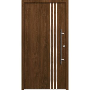 SplenDoor Premium-Haustür Passivedoor Kalmar energiesparend nussbaum 110 x 210 cm rechts SplenDoor Premium-Haustür Passivedoor Kalmar energiesparend nussbaum 110 x 210 cm rechts
