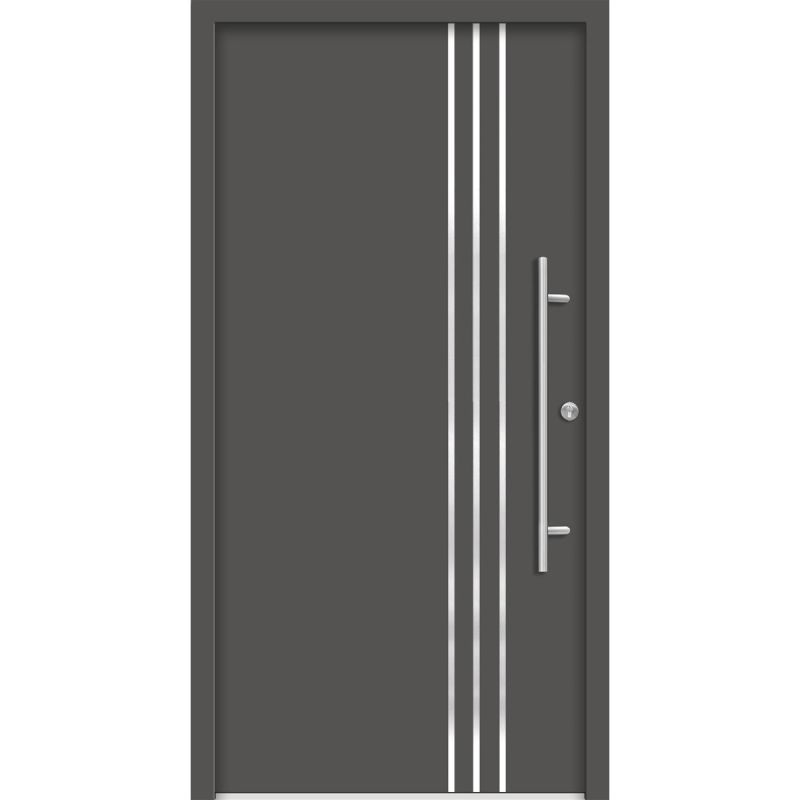 SplenDoor Premium-Haustür Passivedoor Kalmar energiesparend anthrazit 100 x 210 cm rechts