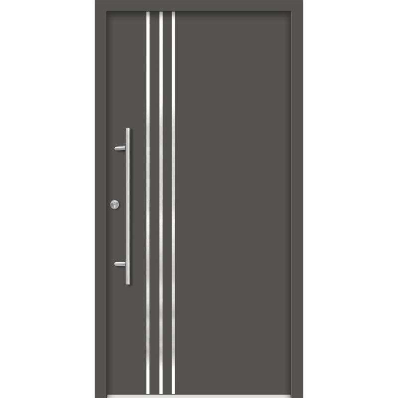SplenDoor Premium-Haustür Passivedoor Kalmar energiesparend anthrazit 100 x 200 cm links