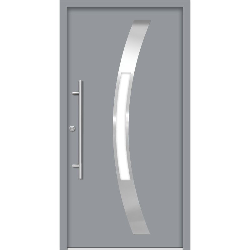 SplenDoor Premium-Haustür Passivedoor Goeteborg energiesparend grau 100 x 210 cm links