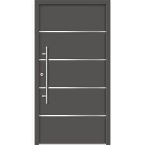 SplenDoor Premium-Haustür Passivedoor Visby energiesparend anthrazit 110 x 210 cm links SplenDoor Premium-Haustür Passivedoor Visby energiesparend anthrazit 110 x 210 cm links
