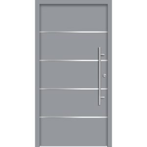 SplenDoor Premium-Haustür Passivedoor Visby energiesparend grau 110 x 210 cm rechts SplenDoor Premium-Haustür Passivedoor Visby energiesparend grau 110 x 210 cm rechts