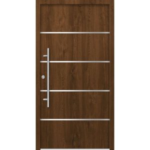 SplenDoor Premium-Haustür Passivedoor Visby energiesparend nussbaum 110 x 210 cm links SplenDoor Premium-Haustür Passivedoor Visby energiesparend nussbaum 110 x 210 cm links