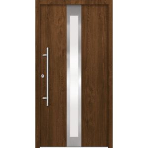 SplenDoor Premium-Haustür Passivedoor Stockholm RC2 energiesparend einbruchsicher nussbaum 100 x 210 cm links SplenDoor Premium-Haustür Passivedoor Stockholm RC2 energiesparend einbruchsicher nussbaum 100 x 210 cm links