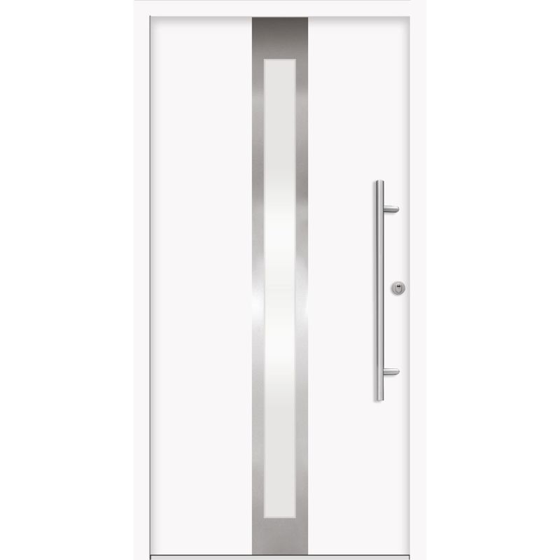 SplenDoor Premium-Haustür Passivedoor Stockholm RC2 energiesparend einbruchsicher weiss 100 x 200 cm rechts