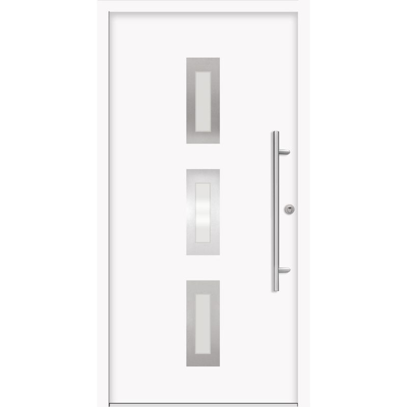 SplenDoor Premium-Haustür Passivedoor Aalborg RC2 energiesparend einbruchsicher weiss 110 x 210 cm rechts