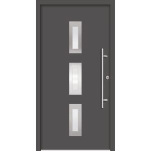 SplenDoor Premium-Haustür Passivedoor Aalborg energiesparend anthrazit 110 x 210 cm rechts SplenDoor Premium-Haustür Passivedoor Aalborg energiesparend anthrazit 110 x 210 cm rechts