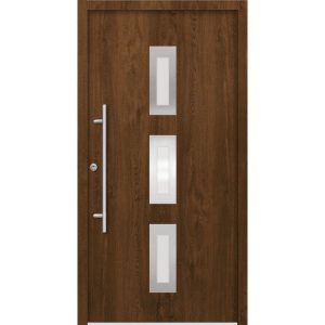 SplenDoor Premium-Haustür Passivedoor Aalborg energiesparend nussbaum 100 x 210 cm links SplenDoor Premium-Haustür Passivedoor Aalborg energiesparend nussbaum 100 x 210 cm links