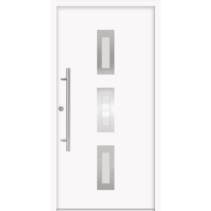 SplenDoor Premium-Haustür Passivedoor Aalborg energiesparend weiss 100 x 200 cm links