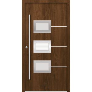 SplenDoor Premium-Haustür Passivedoor Bergen RC2 energiesparend einbruchsicher nussbaum 110 x 210 cm links SplenDoor Premium-Haustür Passivedoor Bergen RC2 energiesparend einbruchsicher nussbaum 110 x 210 cm links