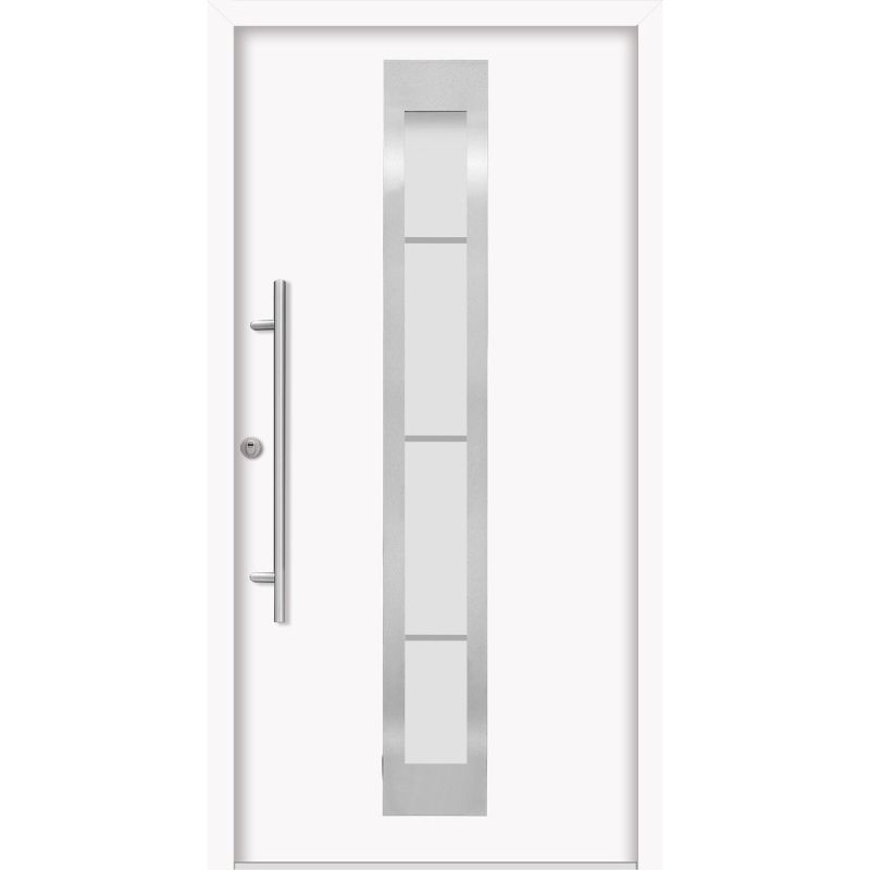 SplenDoor Premium-Haustür Passivedoor Malmo RC2 energiesparend einbruchsicher weiss 110 x 210 cm links