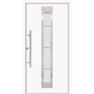 SplenDoor  Premium-Haustür Passivedoor Malmo RC2 energiesparend einbruchsicher weiss 100 x 210 cm links