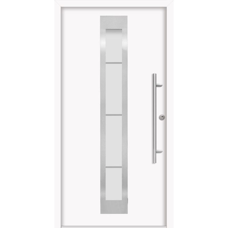 SplenDoor Premium-Haustür Passivedoor Malmo RC2 energiesparend einbruchsicher weiss 100 x 200 cm rechts
