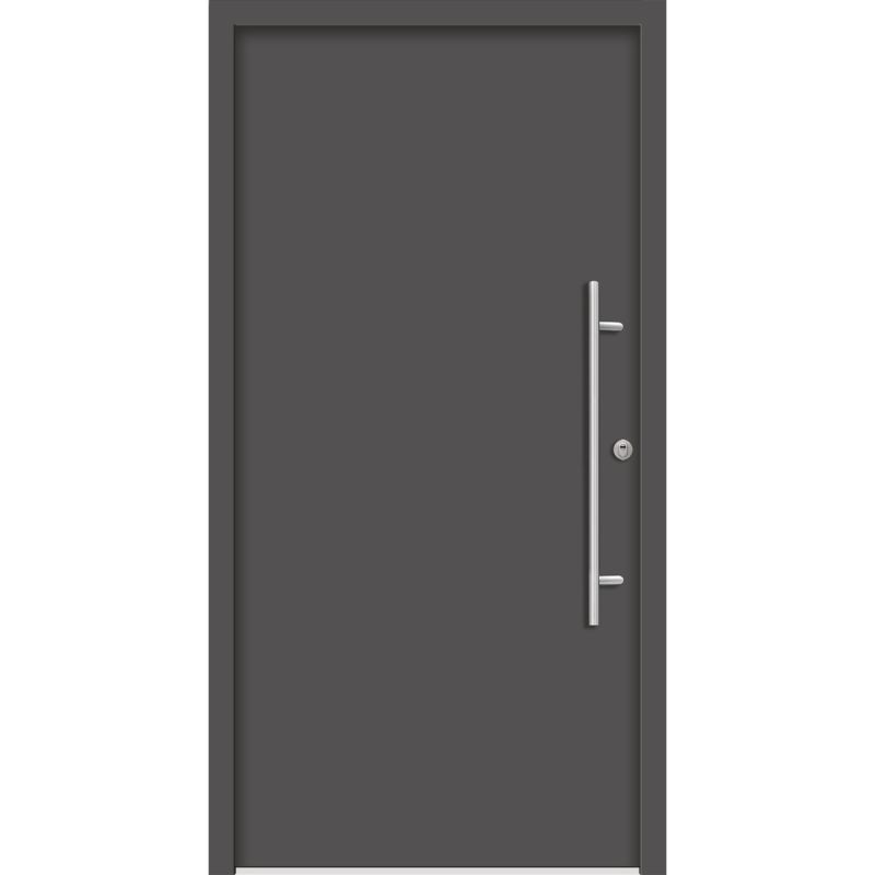 SplenDoor  Premium-Haustür Passivedoor Ribe RC2 energiesparend einbruchsicher anthrazit 100 x 210 cm rechts