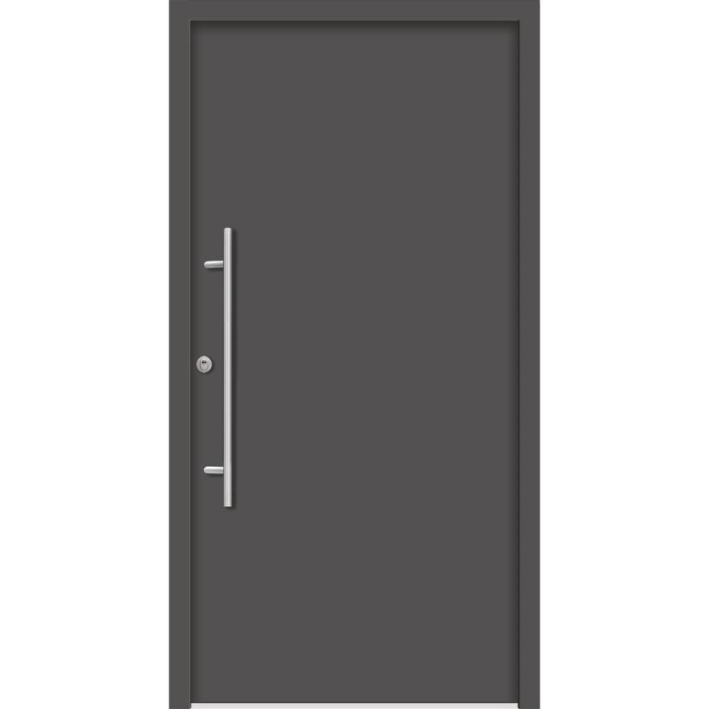 SplenDoor Premium-Haustür Passivedoor Ribe RC2 energiesparend einbruchsicher anthrazit 100 x 200 cm links