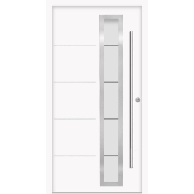 SplenDoor Premium-Haustür Passivedoor Uppsala RC2 energiesparend einbruchsicher weiss 110 x 210 cm rechts