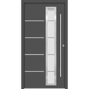 SplenDoor Premium-Haustür Passivedoor Uppsala RC2 energiesparend einbruchsicher anthrazit 110 x 210 cm rechts SplenDoor Premium-Haustür Passivedoor Uppsala RC2 energiesparend einbruchsicher anthrazit 110 x 210 cm rechts