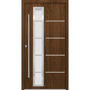 SplenDoor Premium-Haustür Passivedoor Uppsala RC2 energiesparend einbruchsicher nussbaum 100 x 210 cm links SplenDoor Premium-Haustür Passivedoor Uppsala RC2 energiesparend einbruchsicher nussbaum 100 x 210 cm links