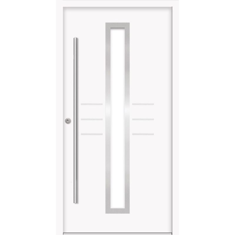SplenDoor Premium-Haustür Passivedoor Lund RC2 energiesparend einbruchsicher weiss 110 x 210 cm links
