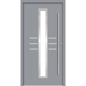 SplenDoor Premium-Haustür Passivedoor Lund RC2 energiesparend einbruchsicher grau 110 x 210 cm rechts SplenDoor Premium-Haustür Passivedoor Lund RC2 energiesparend einbruchsicher grau 110 x 210 cm rechts