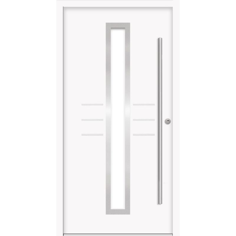 SplenDoor Premium-Haustür Passivedoor Lund RC2 energiesparend einbruchsicher weiss 100 x 210 cm rechts
