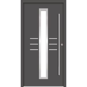 SplenDoor Premium-Haustür Passivedoor Lund RC2 energiesparend einbruchsicher anthrazit 100 x 210 cm rechts SplenDoor Premium-Haustür Passivedoor Lund RC2 energiesparend einbruchsicher anthrazit 100 x 210 cm rechts