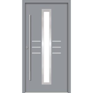 SplenDoor Premium-Haustür PassivedoorLund RC2 energiesparend einbruchsicher grau 100 x 210 cm links SplenDoor Premium-Haustür PassivedoorLund RC2 energiesparend einbruchsicher grau 100 x 210 cm links