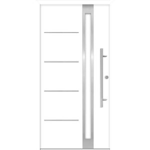 SplenDoor  Premium-Haustür Passivedoor Umea RC2 energiesparend einbruchsicher weiss 100 x 210 cm rechts