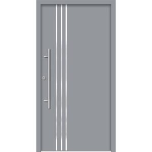 SplenDoor Premium-Haustür Passivedoor Kalmar RC2 energiesparend einbruchsicher grau 110 x 210 cm links SplenDoor Premium-Haustür Passivedoor Kalmar RC2 energiesparend einbruchsicher grau 110 x 210 cm links
