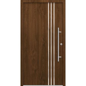 SplenDoor Premium-Haustür Passivedoor Kalmar RC2 energiesparend einbruchsicher nussbaum 100 x 200 cm rechts SplenDoor Premium-Haustür Passivedoor Kalmar RC2 energiesparend einbruchsicher nussbaum 100 x 200 cm rechts