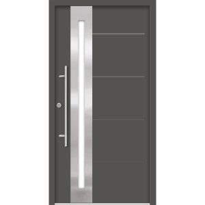 SplenDoor Premium-Haustür Passivedoor Eksjo RC2 energiesparend einbruchsicher anthrazit 110 x 210 cm links SplenDoor Premium-Haustür Passivedoor Eksjo RC2 energiesparend einbruchsicher anthrazit 110 x 210 cm links