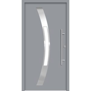 SplenDoor Premium-Haustür Passivedoor Goeteborg RC2 energiesparend einbruchsicher grau 110 x 210 cm rechts SplenDoor Premium-Haustür Passivedoor Goeteborg RC2 energiesparend einbruchsicher grau 110 x 210 cm rechts
