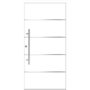 SplenDoor Premium-Haustür Passivedoor Visby RC2 energiesparend einbruchsicher weiss 100 x 210 cm links SplenDoor Premium-Haustür Passivedoor Visby RC2 energiesparend einbruchsicher weiss 100 x 210 cm links