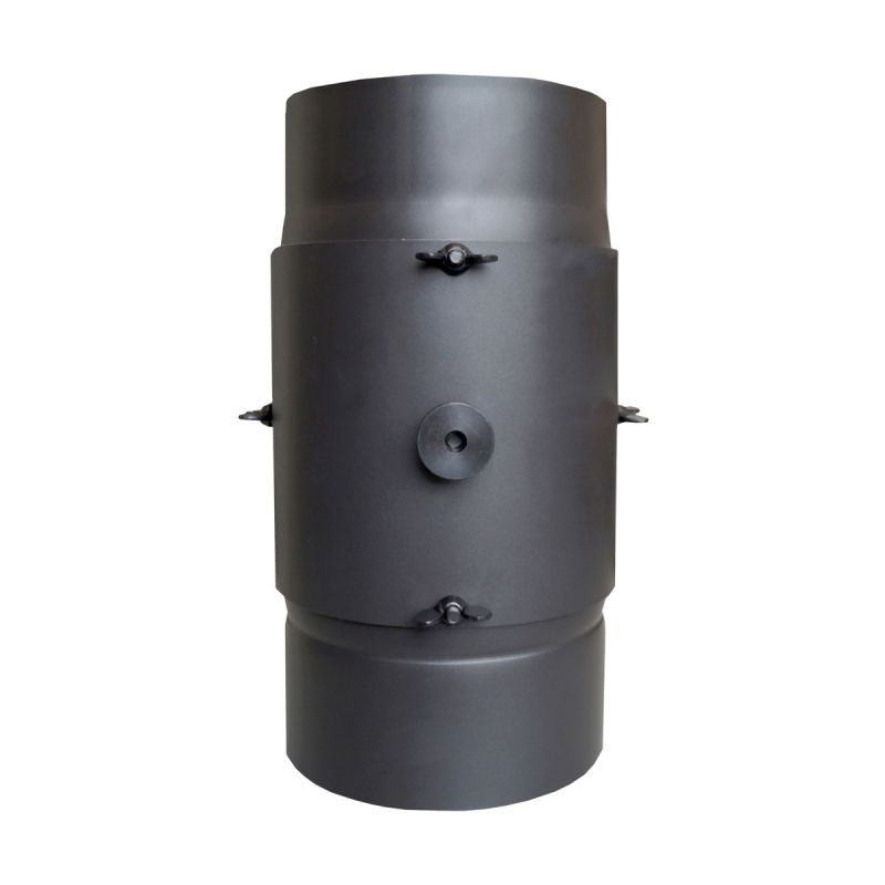 Kaminfilter - KaminFILTERKat, Ø 150 mm, mit Revisionstür, Farbe: Dunkelgrau