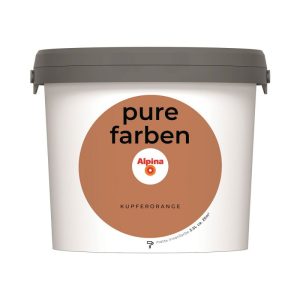 Alpina Innenfarbe pure farben 2,5 L Kupferorange matt