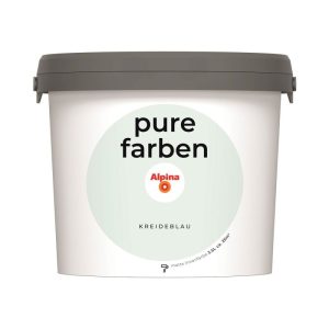 Alpina Innenfarbe pure farben 2,5 L Kreideblau matt