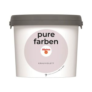 Alpina Innenfarbe pure farben 2,5 L Grauviolett matt