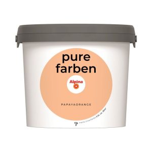 Alpina Innenfarbe pure farben 2,5 L Papayaorange matt