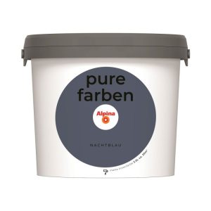 Alpina Innenfarbe pure farben 2,5 L Nachtblau matt